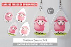 Earring Pink Sheep Valentine Product Image 1