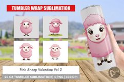 Tumbler Pink Sheep Valentine Product Image 1