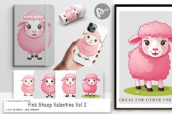 Digital Paper Pink Sheep Valentine Product Image 1