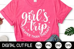 Girl&#039;s Trip SVG | Girls Quotes PNG | Summer Vacation Shirt Product Image 3