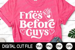 Valentines SVG, Fries Before Guys, Teacher Valentine Shirt Product Image 3