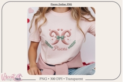 Pisces Zodiac PNG, Cozy Faux Knit Astrology Clipart, Product Image 5