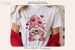 Faux Knit Love Gnomes, Gamer &amp; Heart Clipart Product Image 1