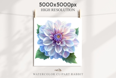 Pink Spring Dahlia Flowers Daisies Pansies Lilies Snapdragon PNG Scrapbooking Art Watercolor Transparent wedding invitation shirt designs romantic digital bloom