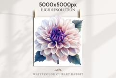 Pink Spring Dahlia Flowers Daisies Pansies Lilies Snapdragon PNG Scrapbooking Art Watercolor Transparent wedding invitation shirt designs romantic digital bloom
