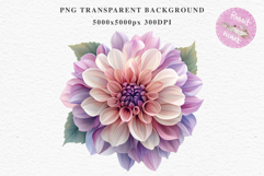 Pink Spring Dahlia Flowers Daisies Pansies Lilies Snapdragon PNG Scrapbooking Art Watercolor Transparent wedding invitation shirt designs romantic digital bloom