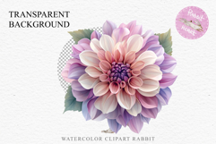 Pink Spring Dahlia Flowers Daisies Pansies Lilies Snapdragon PNG Scrapbooking Art Watercolor Transparent wedding invitation shirt designs romantic digital bloom