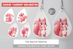 Earring Pink Squirrel Valentine Product Image 1