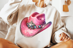pink star cowgirl hat png, girly cowgirl sublimation clipart, western pink hat png design, cowgirl hat with star sublimation, country girl hat png file, trendy cowgirl png design, rodeo cowgirl star hat clipart, pink cowgirl hat printable art, western cow