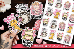 Funny Anti valentine stickers PNG, Cute Sassy Valentine Product Image 2
