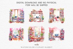 watercolor Pink Study Corner Clipart, Artist Workspace PNG, boho cozy interior table, work desk Pink Study Corner Clipart Artist Workspace PNG Scrapbooking  Art boho cozy interior table desk Transparent art workshop designs sublimation printable digital