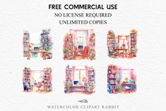 watercolor Pink Study Corner Clipart, Artist Workspace PNG, boho cozy interior table, work desk Pink Study Corner Clipart Artist Workspace PNG Scrapbooking  Art boho cozy interior table desk Transparent art workshop designs sublimation printable digital