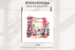 Pink Study Corner Clipart Artist Workspace PNG Scrapbooking  Art boho cozy interior table desk Transparent art workshop designs sublimation printable digital  watercolor Pink Study Corner Clipart, Artist Workspace PNG, boho cozy interior table, work desk