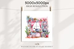 Pink Study Corner Clipart Artist Workspace PNG Scrapbooking  Art boho cozy interior table desk Transparent art workshop designs sublimation printable digital  watercolor Pink Study Corner Clipart, Artist Workspace PNG, boho cozy interior table, work desk