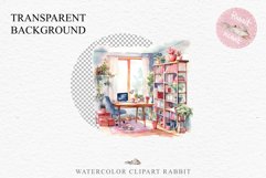Pink Study Corner Clipart Artist Workspace PNG Scrapbooking  Art boho cozy interior table desk Transparent art workshop designs sublimation printable digital  watercolor Pink Study Corner Clipart, Artist Workspace PNG, boho cozy interior table, work desk