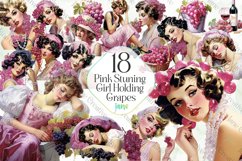 Vintage Pink Stuning Girl Sublimation Product Image 1