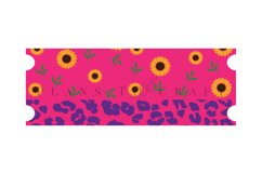 pink sunflower leopard print coffee mug sublimation wrap glass mug wrap svg presized for 11oz and 15oz glass ready to cut and sublimation files