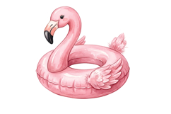 Pink Swimming Tube Png| Pink Summer Png Product Image 1