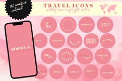 pink travel instagram highlight covers