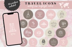 pink travel instagram highlight covers