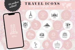 pink travel instagram highlight covers