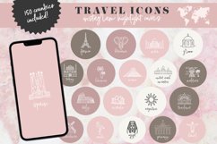 pink travel instagram highlight covers