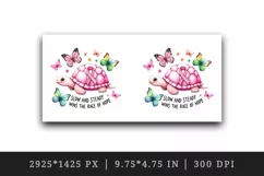 Pink turtle ribbon breast cancer Slow and Steady Wins the Race of Hope quote 20oz tumbler skinny mug wrap clipart t-shirt sublimation printable design