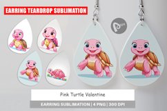 Earring Pink Turtle Valentine Product Image 1