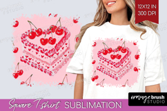 Preppy Valentine Square Tshirt Background - Hand Drawn Day Product Image 1