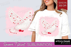 Preppy Valentine Square Tshirt Background - Hand Drawn Day Product Image 1