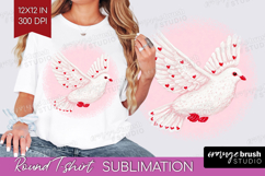 Preppy Valentine Round Tshirt Background - Hand Drawn Day Product Image 1