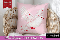 Preppy Valentine Pillow Sublimation - Hand Drawn Valentines Product Image 1