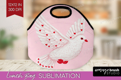 Preppy Valentine Lunch Bag - Hand Drawn Valentines Day Lunch Product Image 1