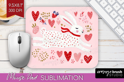 Preppy Valentine Mouse Pad Sublimation - Hand Drawn Day PNG Product Image 1
