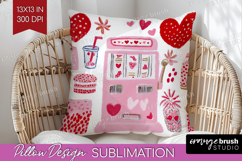Preppy Valentine Pillow Sublimation - Hand Drawn Valentines Product Image 1