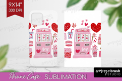 Preppy Valentine Phone Case PNG - Hand Drawn Valentines Day Product Image 1