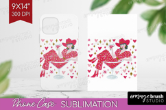 Preppy Valentine Phone Case PNG - Hand Drawn Valentines Day Product Image 1