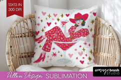 Preppy Valentine Pillow Sublimation - Hand Drawn Valentines Product Image 1