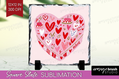 Preppy Valentine Slate PNG - Hand Drawn Valentines Day Slate Product Image 1