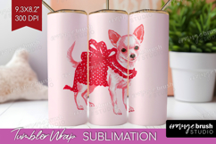 Preppy Valentine Tumbler Wrap - Hand Drawn Valentines Day Product Image 1