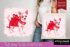 Preppy Valentine Tote Bag - Hand Drawn Valentines Day Tote Product Image 1