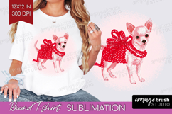 Preppy Valentine Round Tshirt Background - Hand Drawn Day Product Image 1