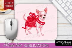 Preppy Valentine Mouse Pad Sublimation - Hand Drawn Day PNG Product Image 1