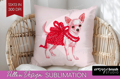 Preppy Valentine Pillow Sublimation - Hand Drawn Valentines Product Image 1