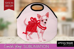 Preppy Valentine Lunch Bag - Hand Drawn Valentines Day Lunch Product Image 1