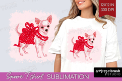 Preppy Valentine Square Tshirt Background - Hand Drawn Day Product Image 1