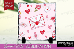 Preppy Valentine Slate PNG - Hand Drawn Valentines Day Slate Product Image 1