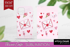 Preppy Valentine Phone Case PNG - Hand Drawn Valentines Day Product Image 1