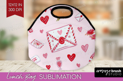 Preppy Valentine Lunch Bag - Hand Drawn Valentines Day Lunch Product Image 1