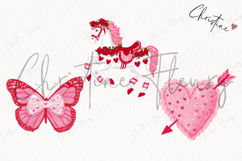 Pink Girly Valentines Clipart | Valentine's Day PNG Product Image 3